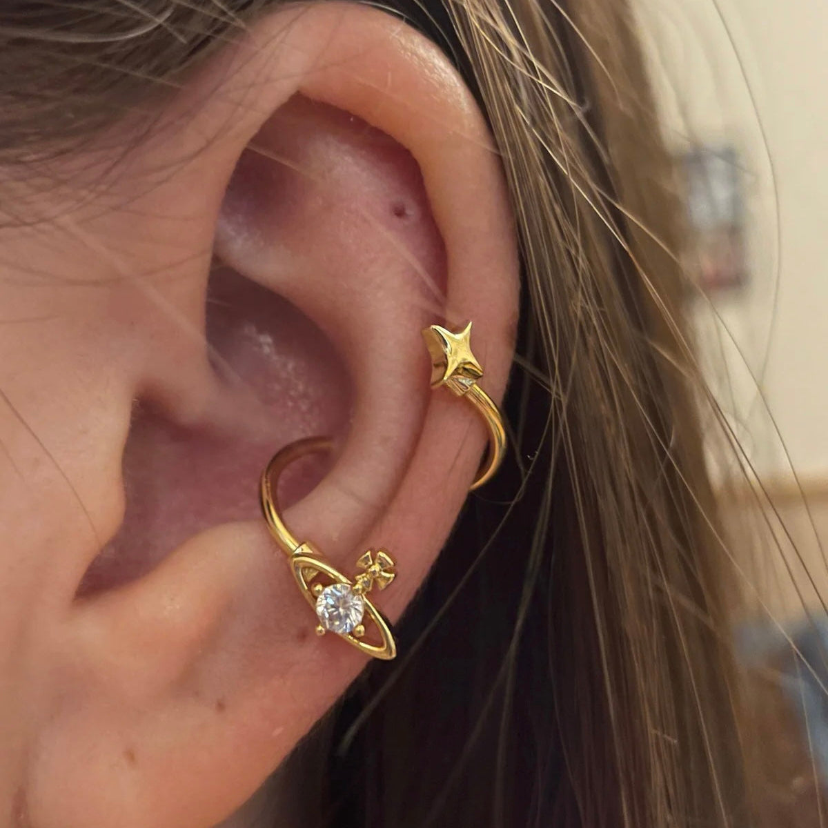 Aurora Swirl Conch Earrings