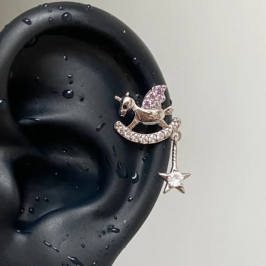 Starlit Pegasus Helix Earrings