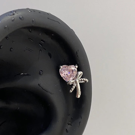 Amoria Bow Helix Earring
