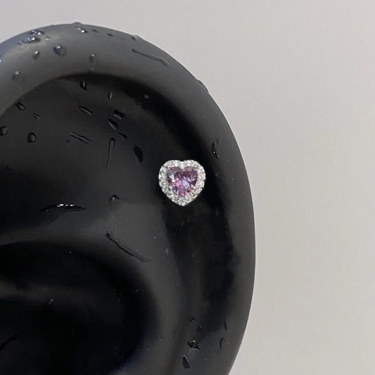 Luméa Purple Heart Helix Earring