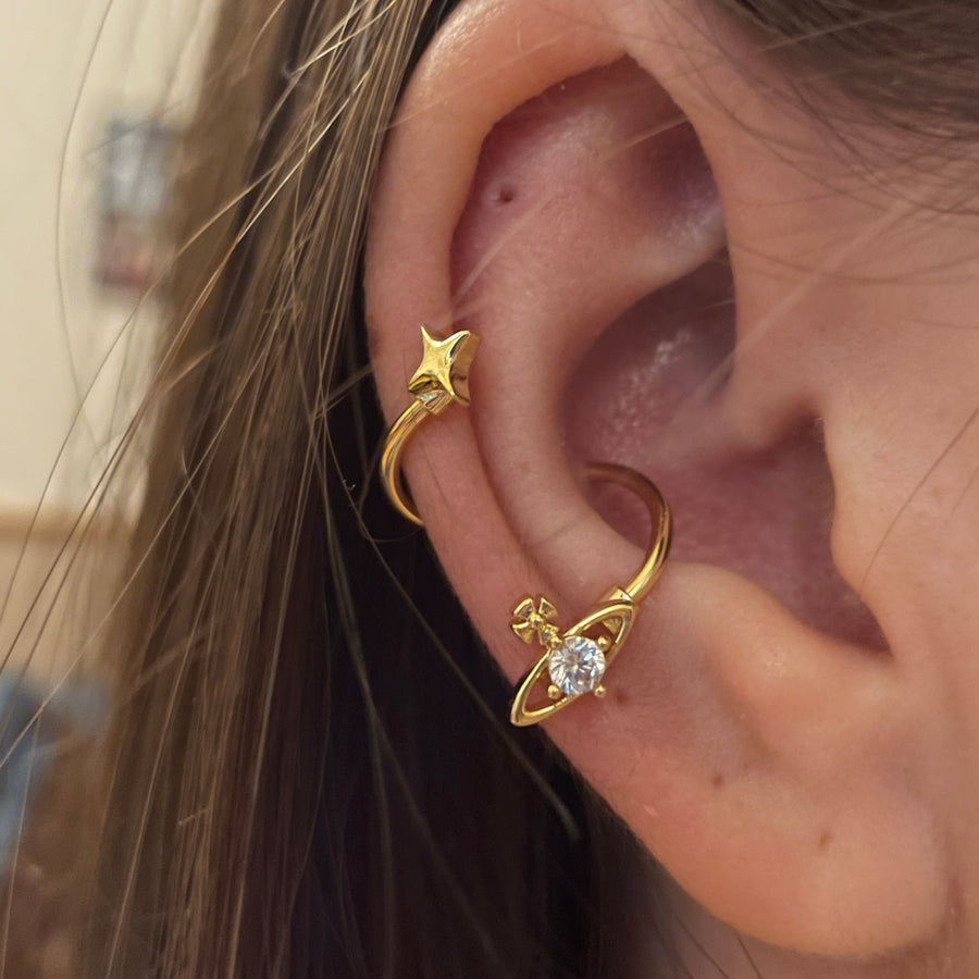 Aurora Swirl Conch Earrings