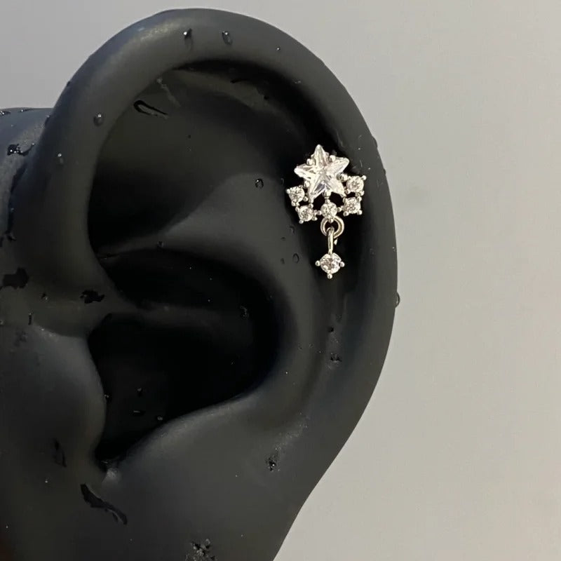Frost Nova Helix Earrings