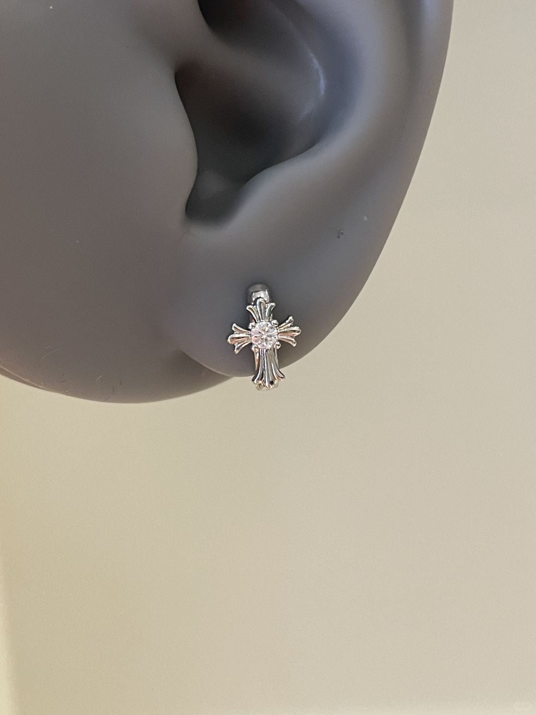 ChromeCross Helix Earrings