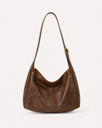 Nasaria Leather Mocha Brown Tote Bag
