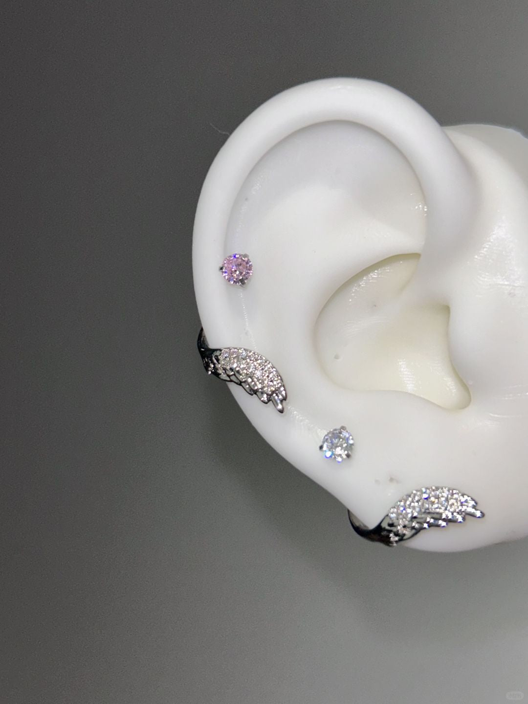 HaloHex Vertical Helix Earrings