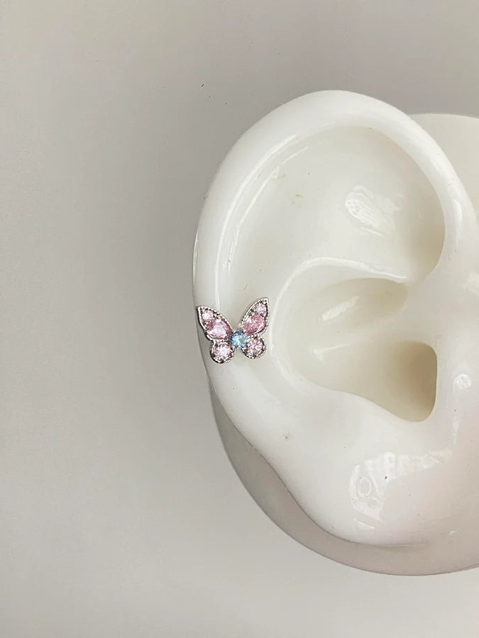 Aurora Butterfly Helix Earring