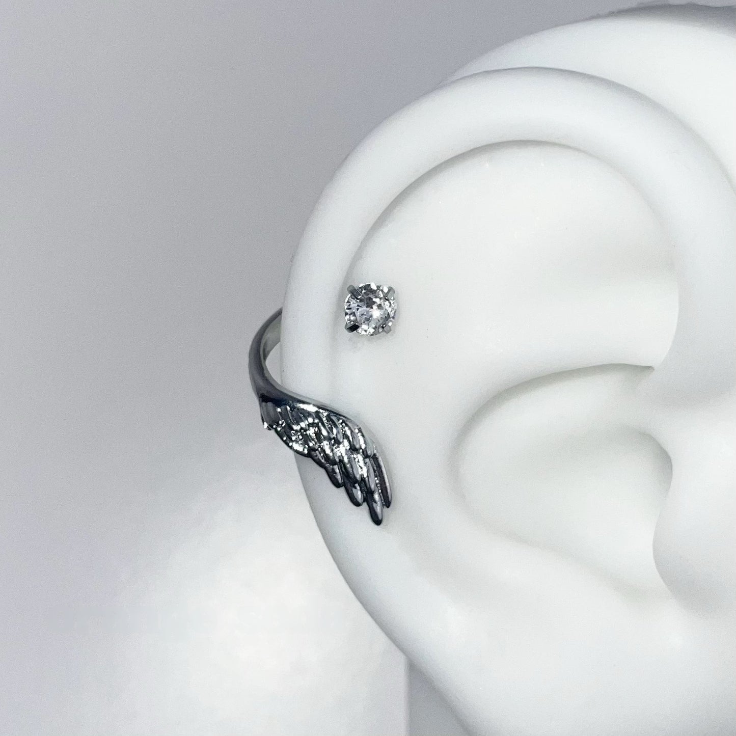 HaloHex Vertical Helix Earrings