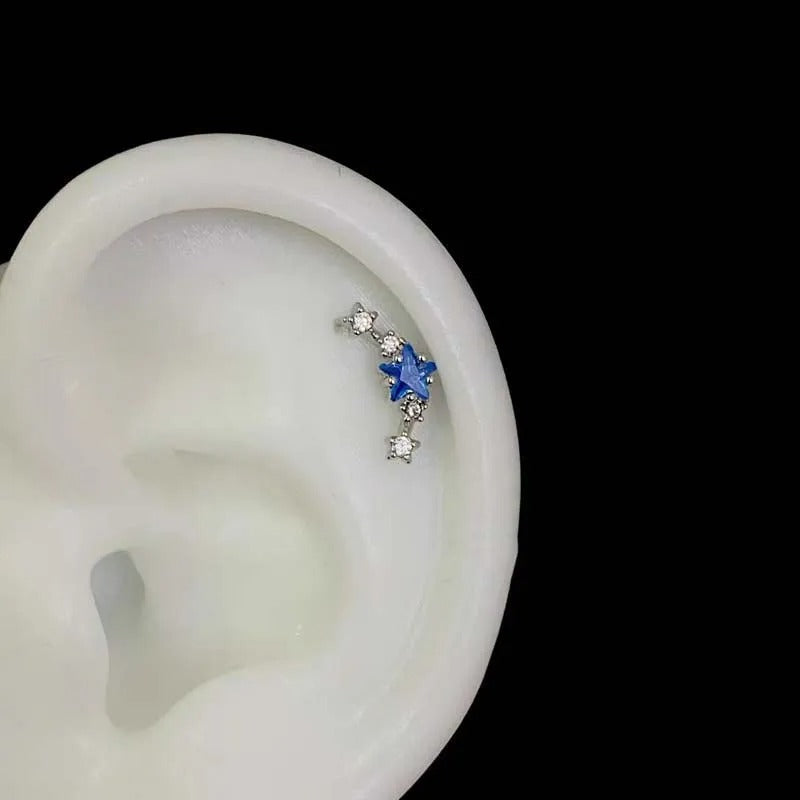 Celeste Star Helix Earrings