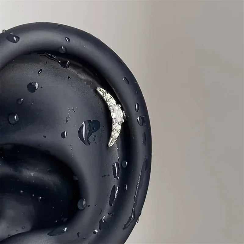 Lunar Arc Helix Earrings