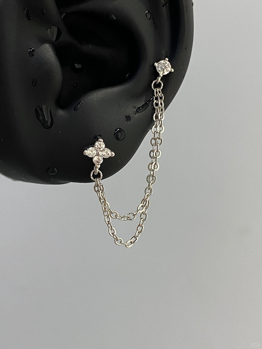 CascadeLink Chain Earrings
