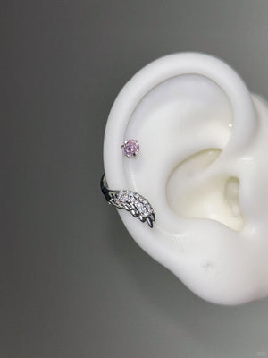 HaloHex Vertical Helix Earrings