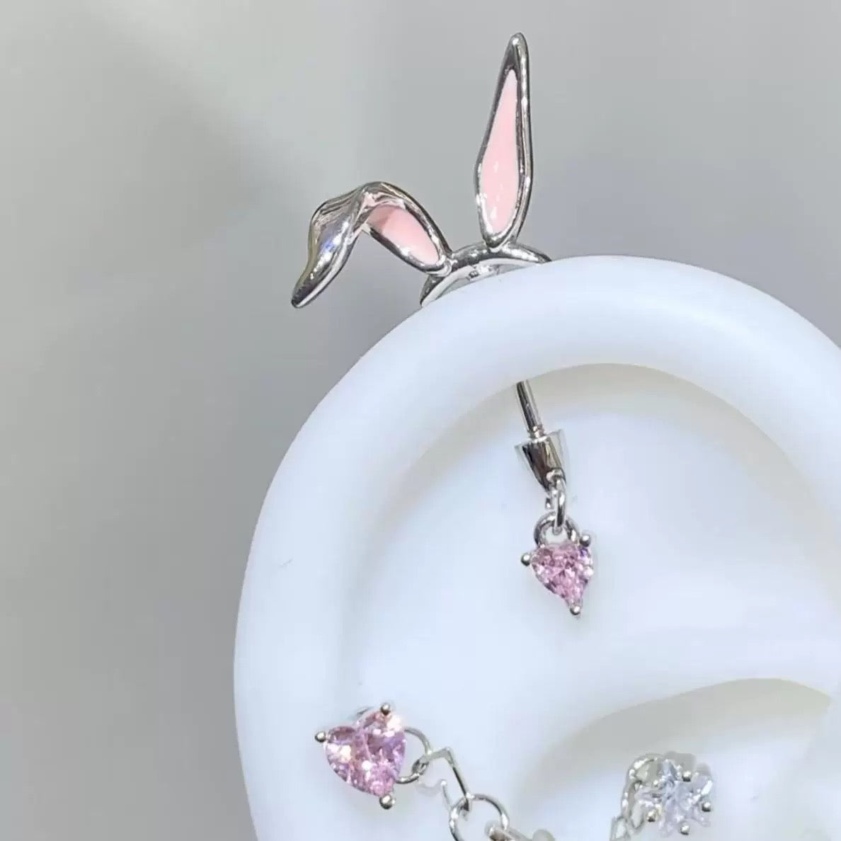 BunnyEar Vertical Helix Earrings