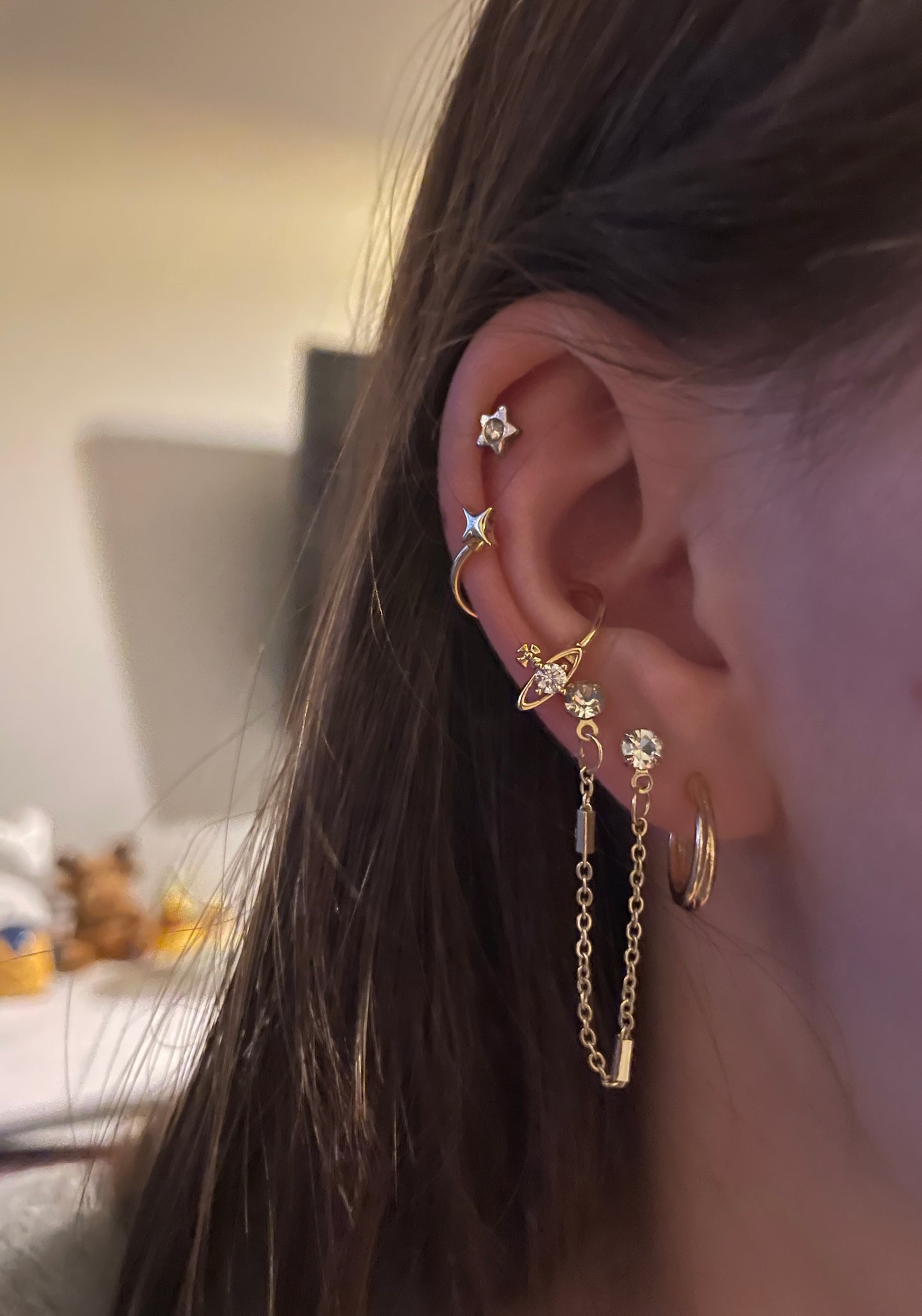Aurora Swirl Conch Earrings