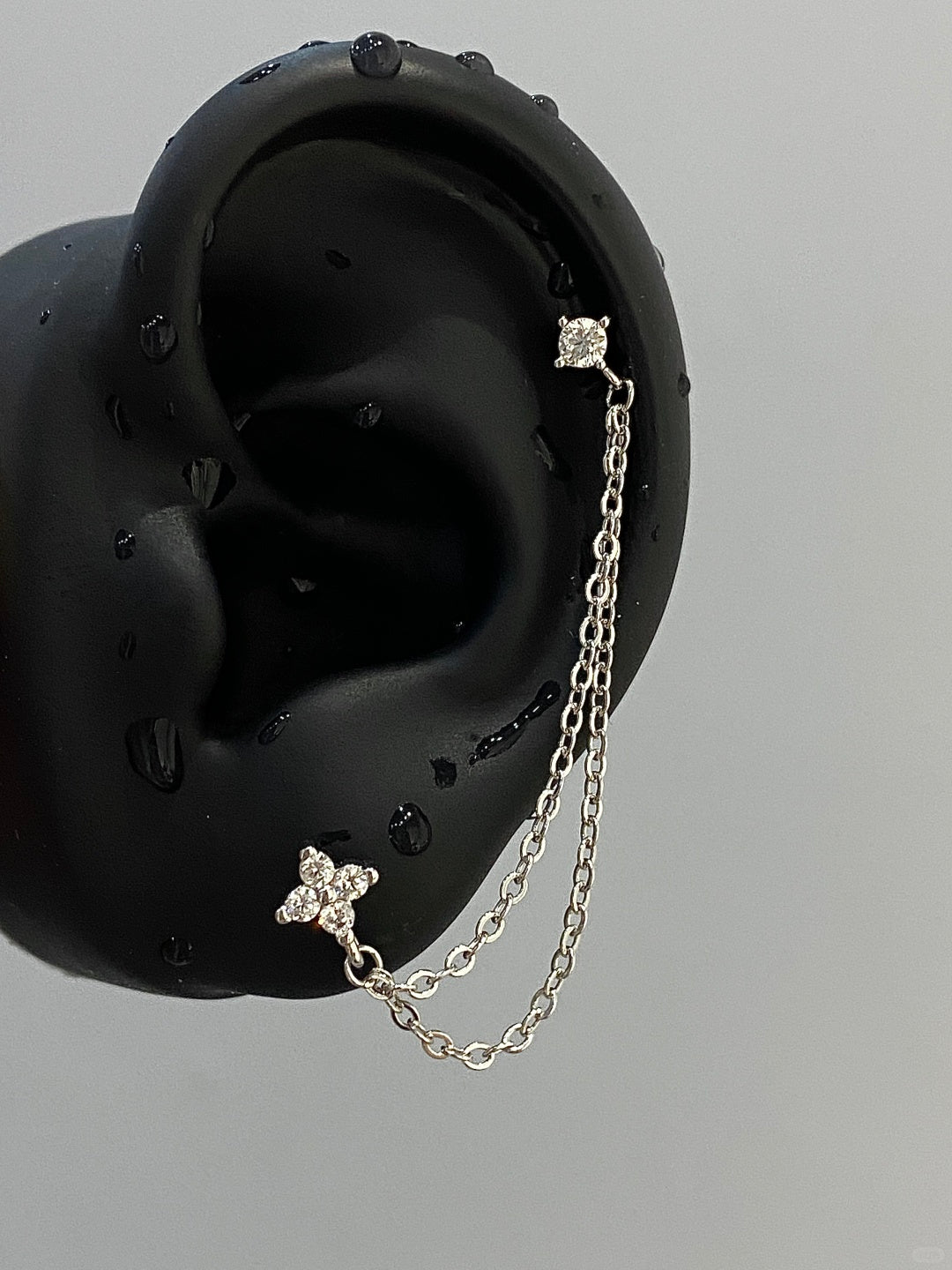 CascadeLink Chain Earrings