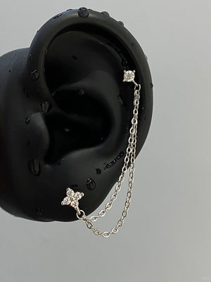 CascadeLink Chain Earrings