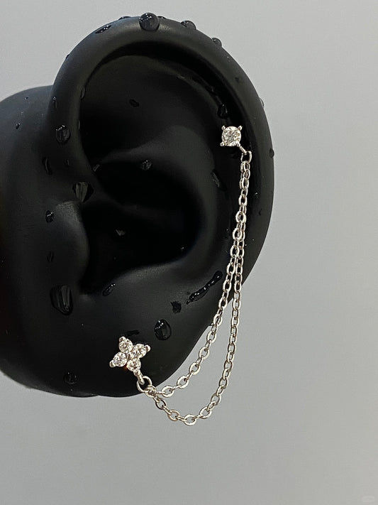 CascadeLink Chain Earrings