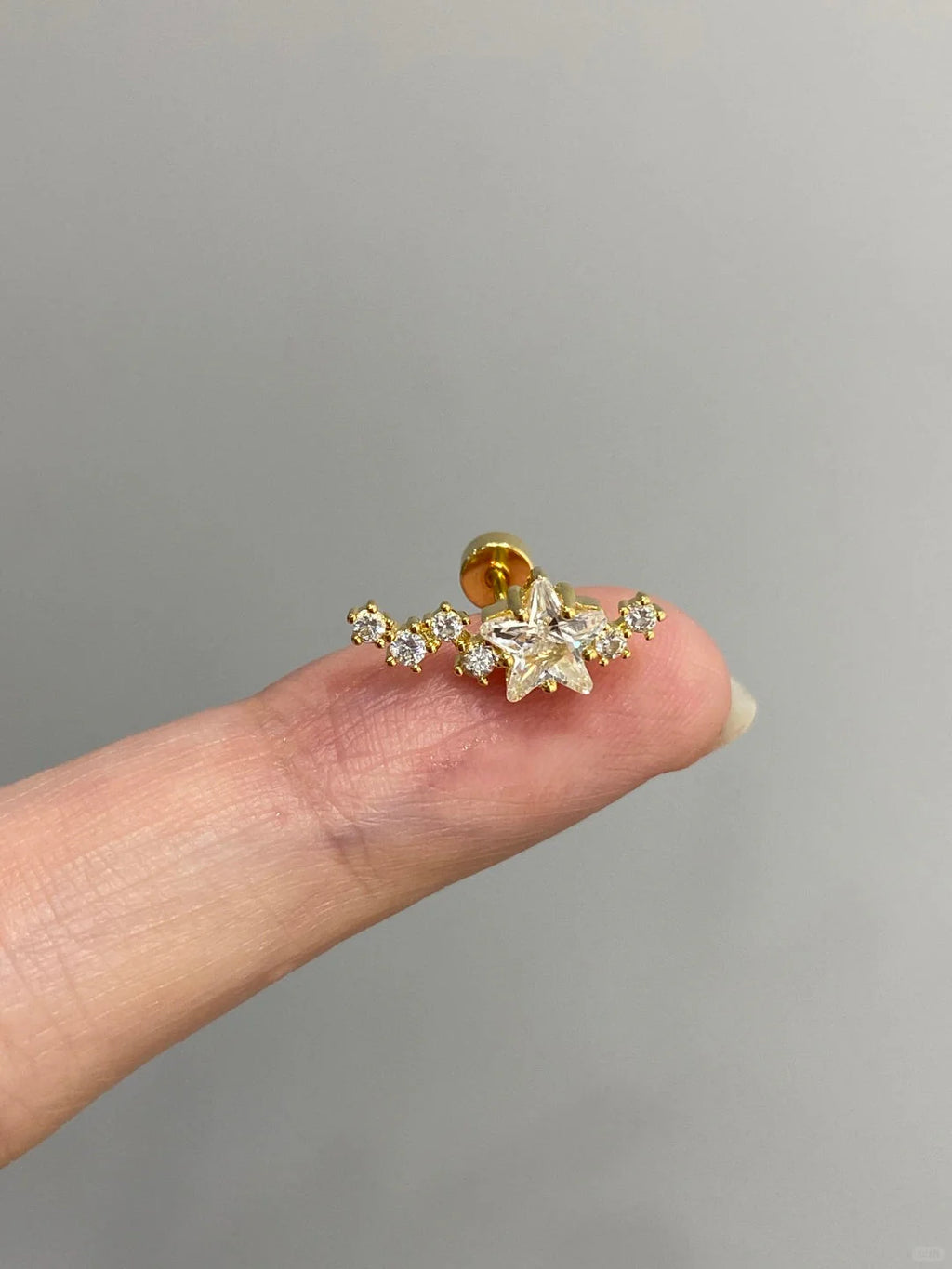 Golden StellaPath Helix Earrings