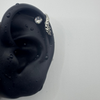 HaloHex Vertical Helix Earrings