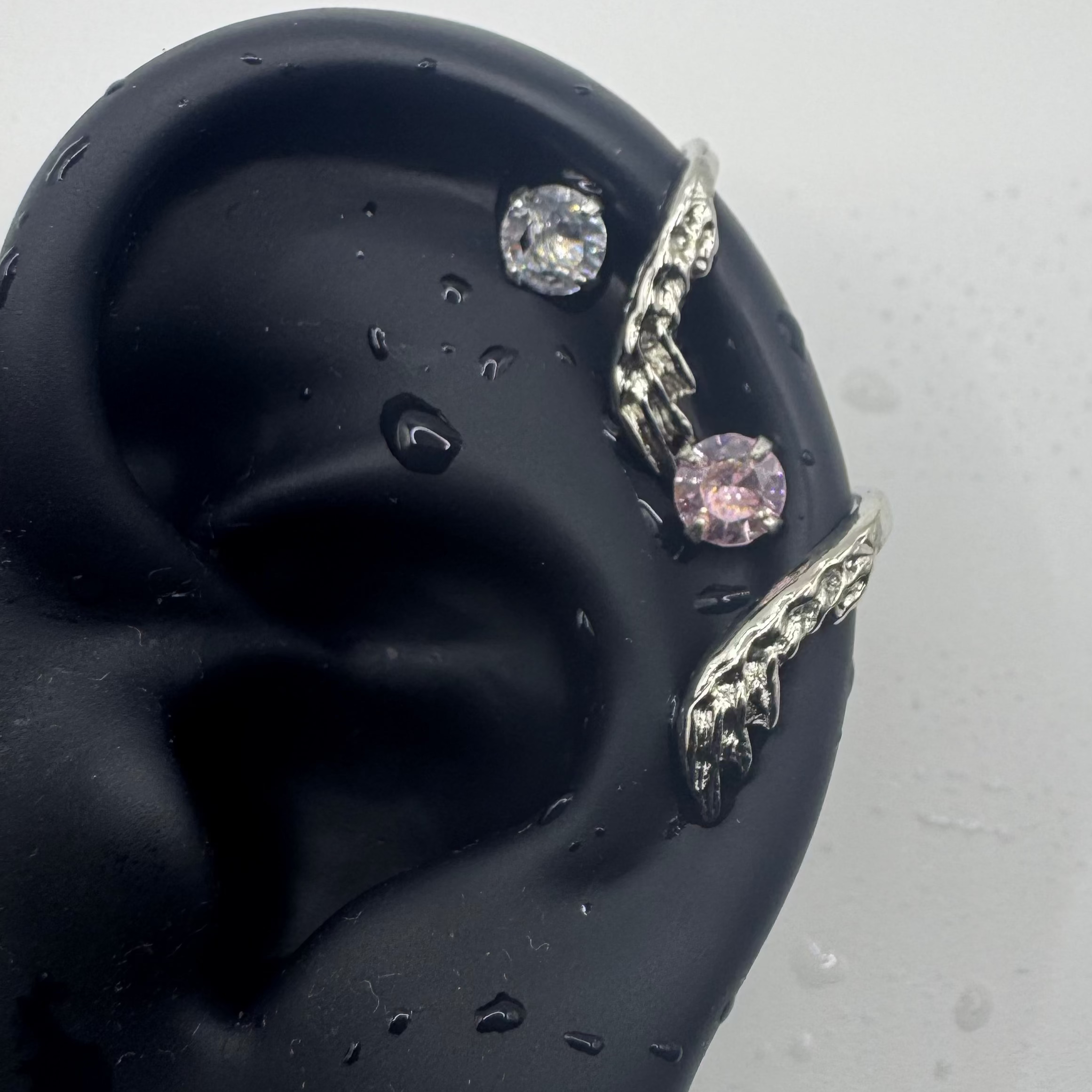 HaloHex Vertical Helix Earrings