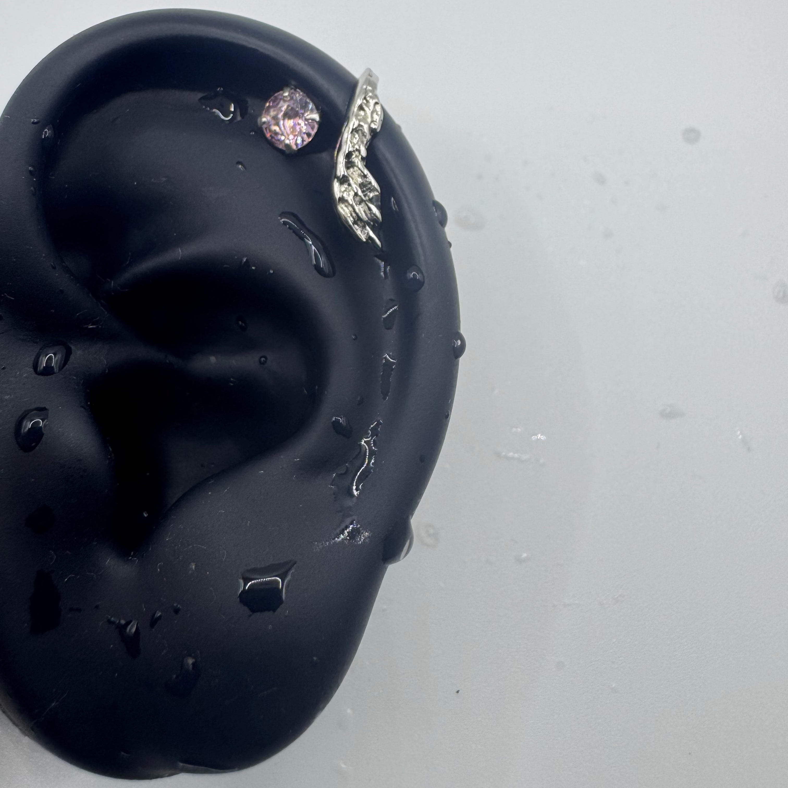 HaloHex Vertical Helix Earrings