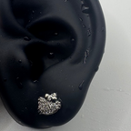 Crystal Kitty Helix Earring