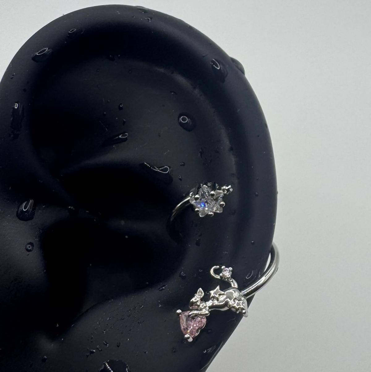 Starlit Cat Conch Earring