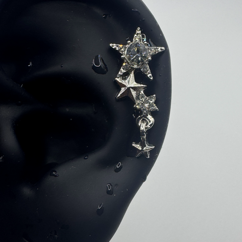 Starlight Drop Helix Earrings