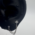 CascadeLink Chain Earrings