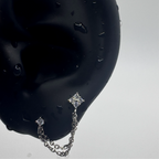 CascadeLink Chain Earrings