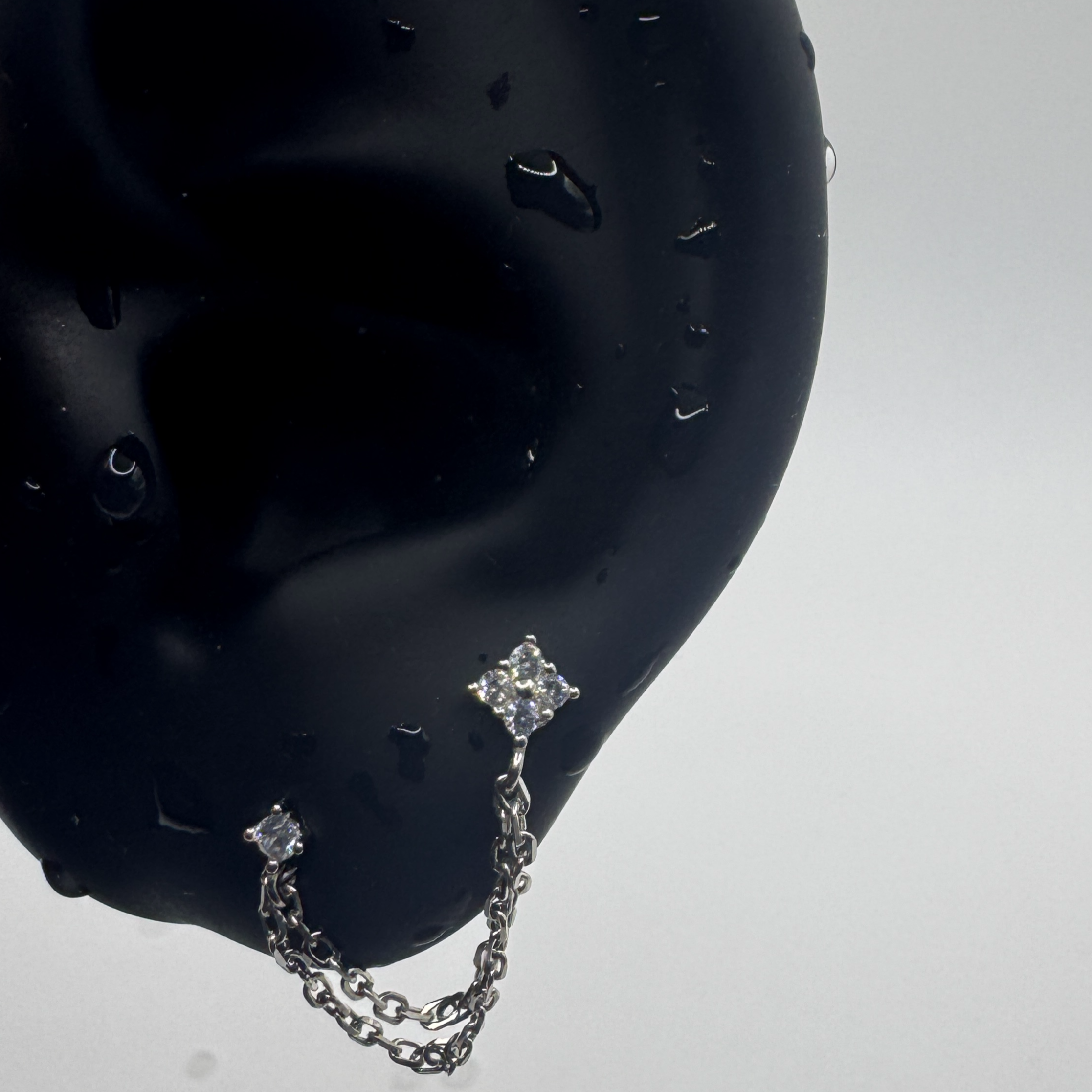 CascadeLink Chain Earrings