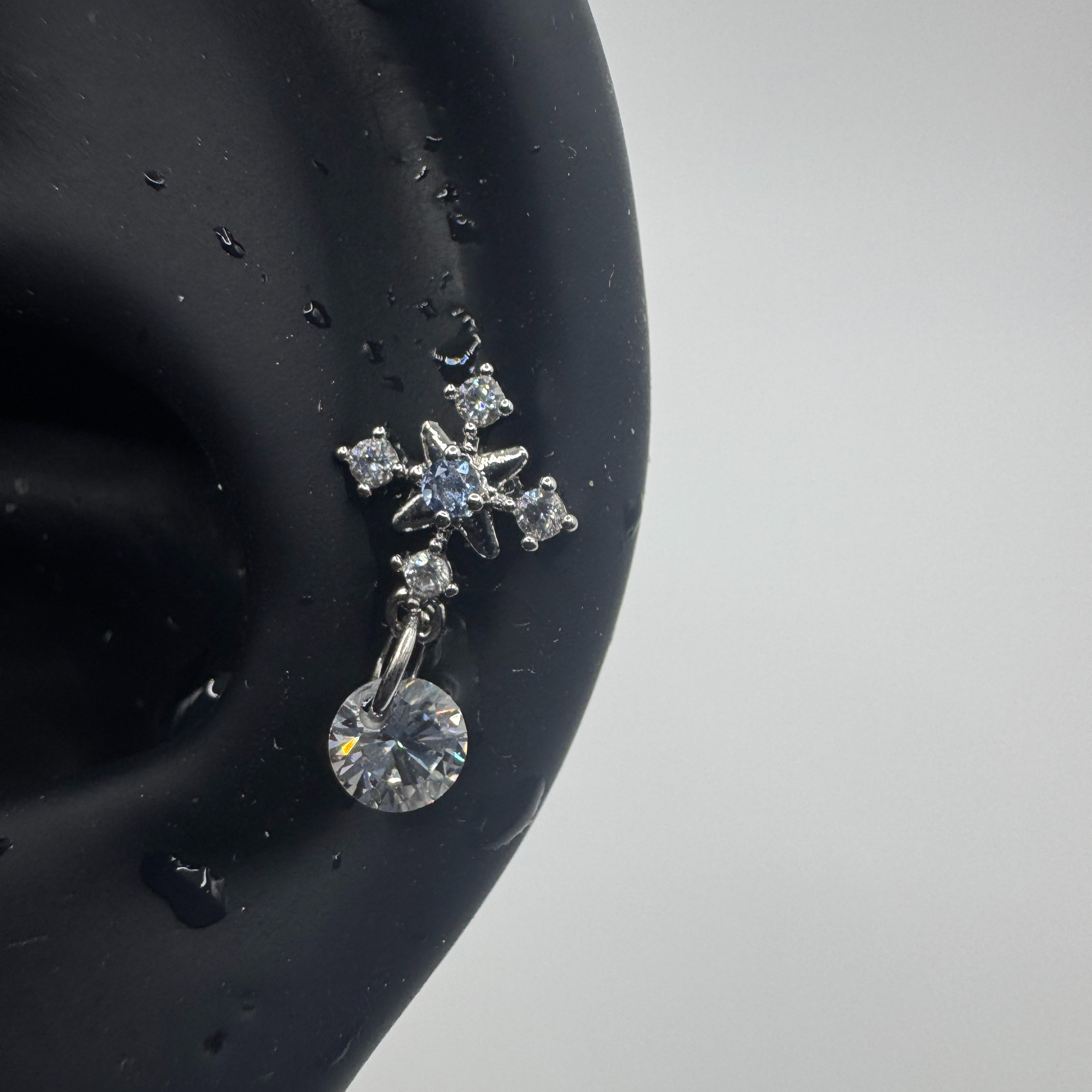 Blue Bloom Helix Earrings
