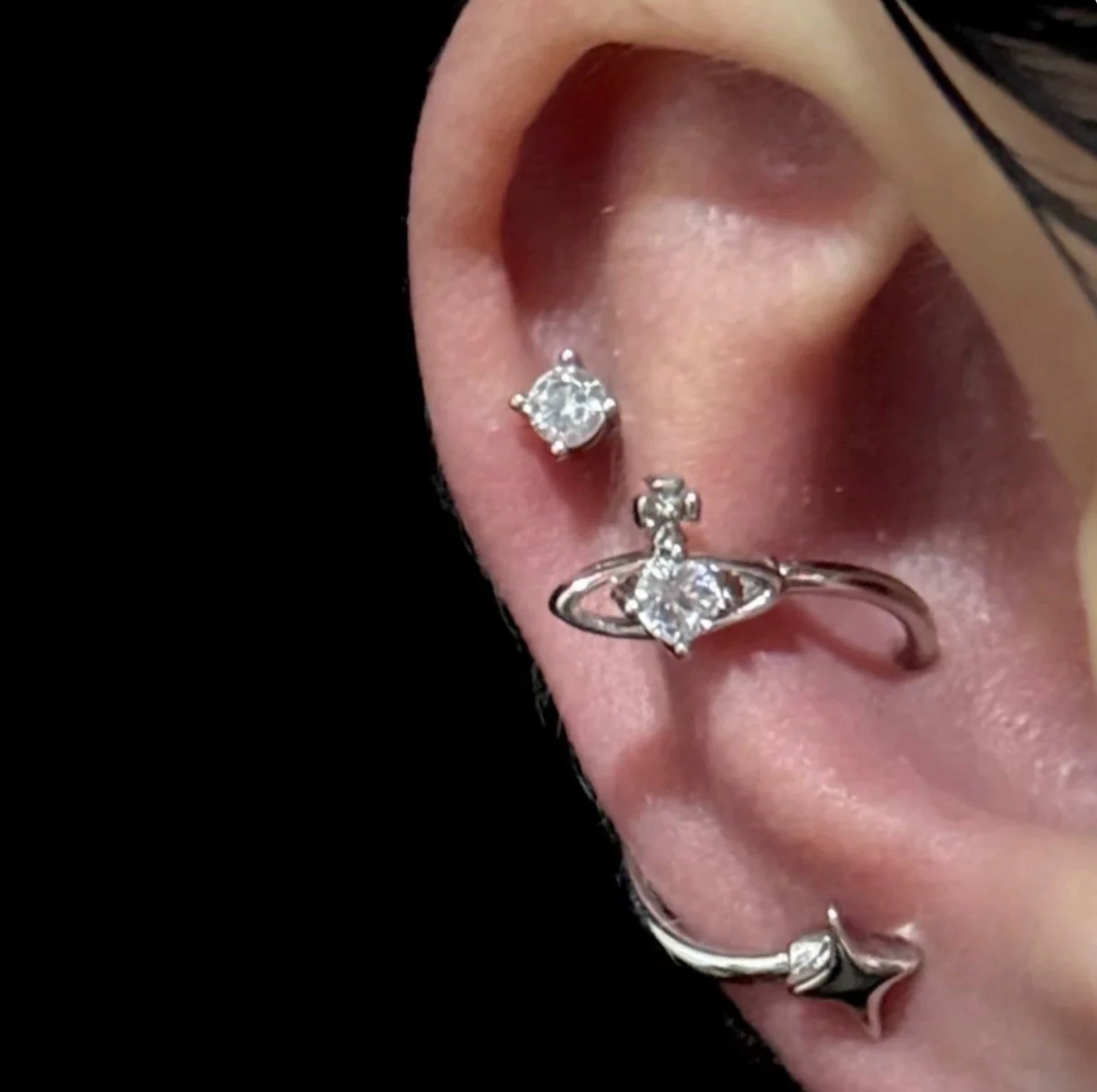 Orbit Swirl Conch Earrings