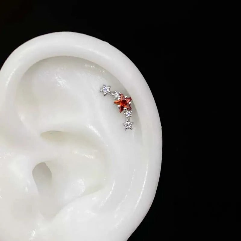 Celeste Star Helix Earrings