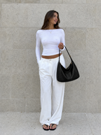 Nasaria Leather Midnight Tote Bag