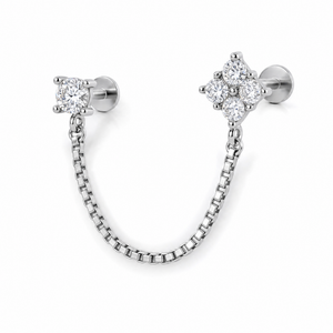 CascadeLink Chain Earrings