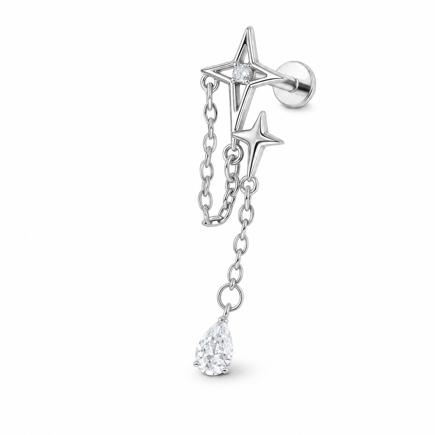 Starlight Chain Helix Earring studio shot