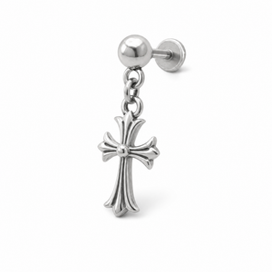Midnight Cross Helix Earring