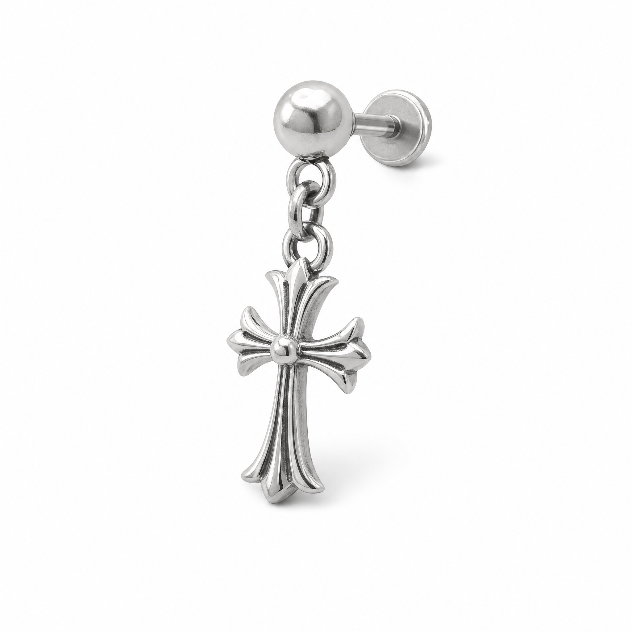 Midnight Cross Helix Earring studio shot