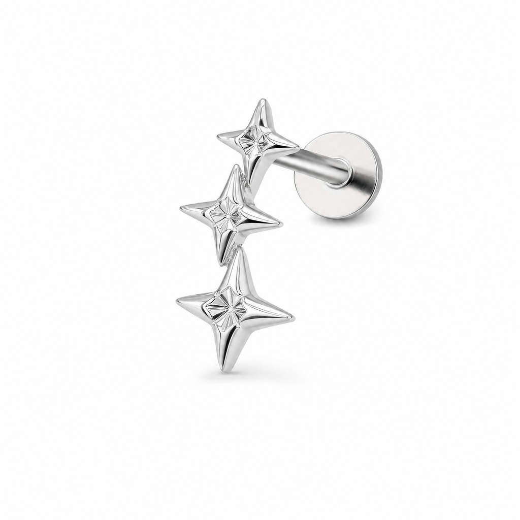 Starlight Drop Helix Earrings studio shot