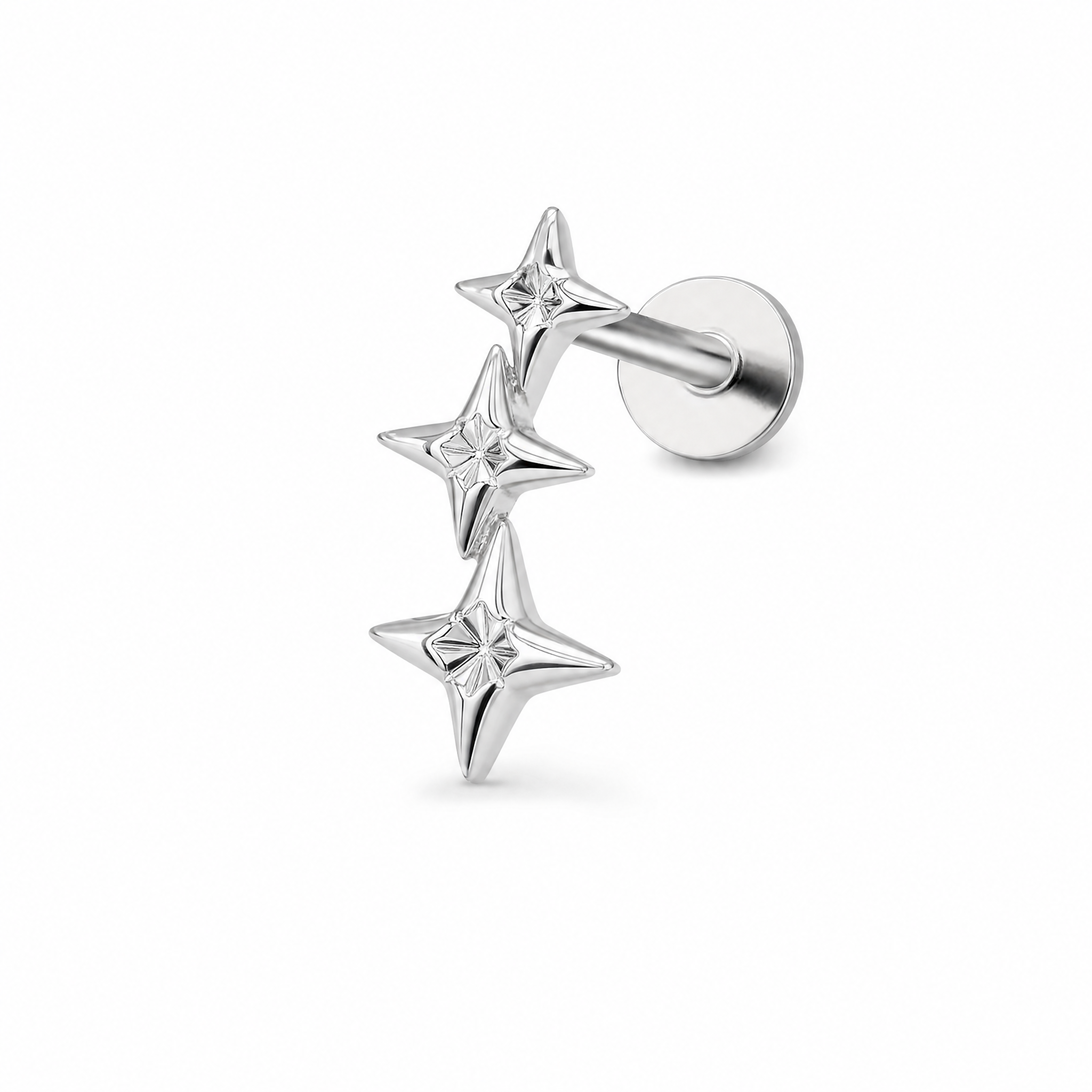 Starlight Drop Helix Earrings studio shot