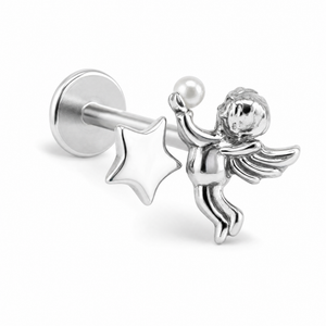 Angel Pearl Star Helix Earring