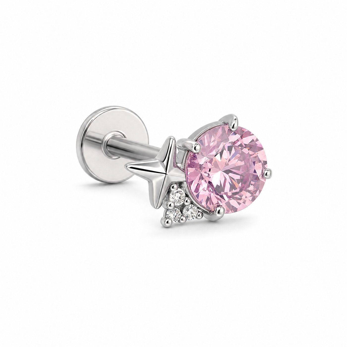 Roséra Crystal Rose Earrings studio shot