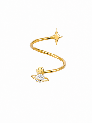 Orbit Swirl Gold Conch Earrings
