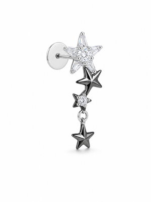 Starlight Drop Helix Earrings