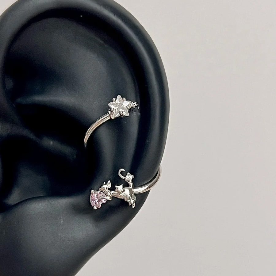 Starlit Cat Conch Cuff