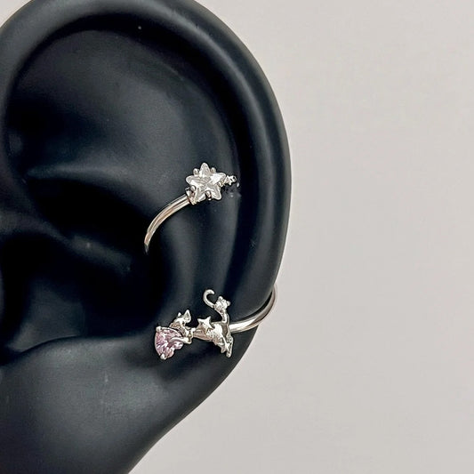 Starlit Cat Conch Cuff