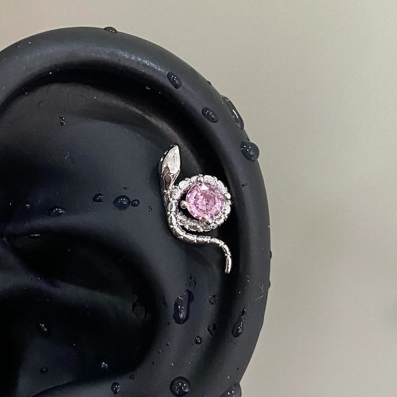 Serpent Bloom Helix Earring