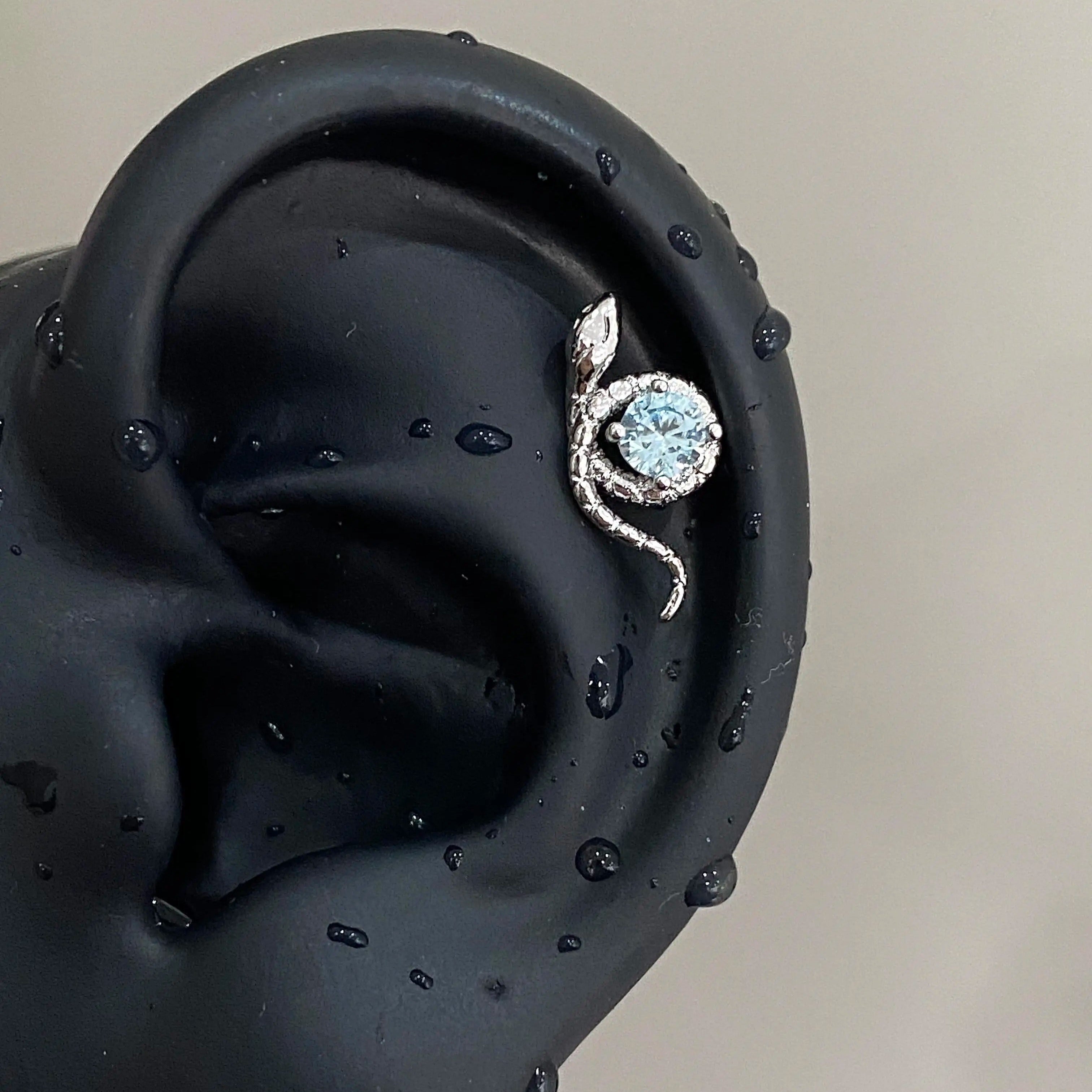 Serpent Bloom Helix Earring