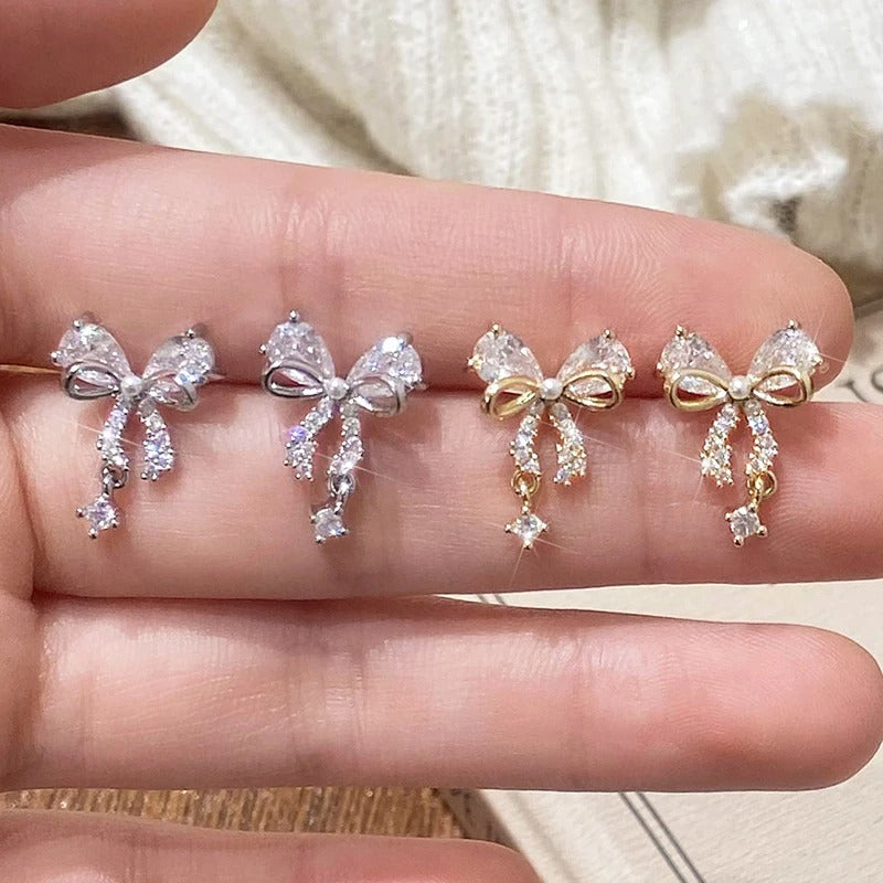 Amora Bow Helix Earrings
