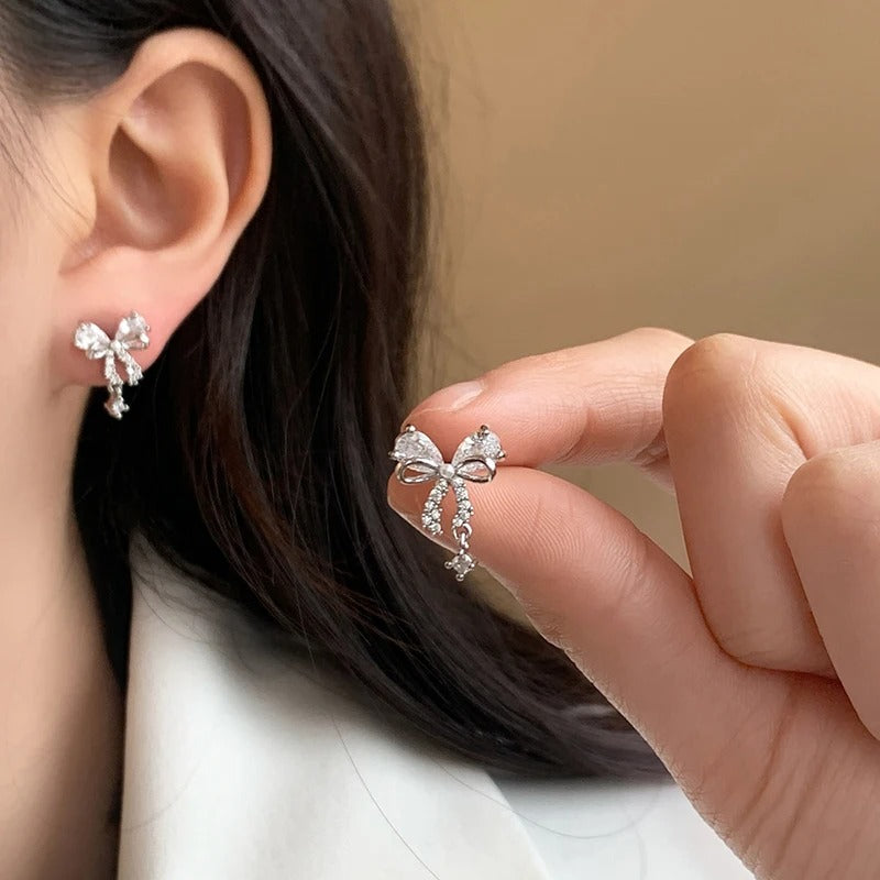 Amora Bow Helix Earrings